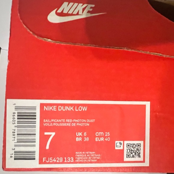 🌶️🔥Sail/Picante Dunk Low. NEVER WORN in Original Box - Picture 6 of 7